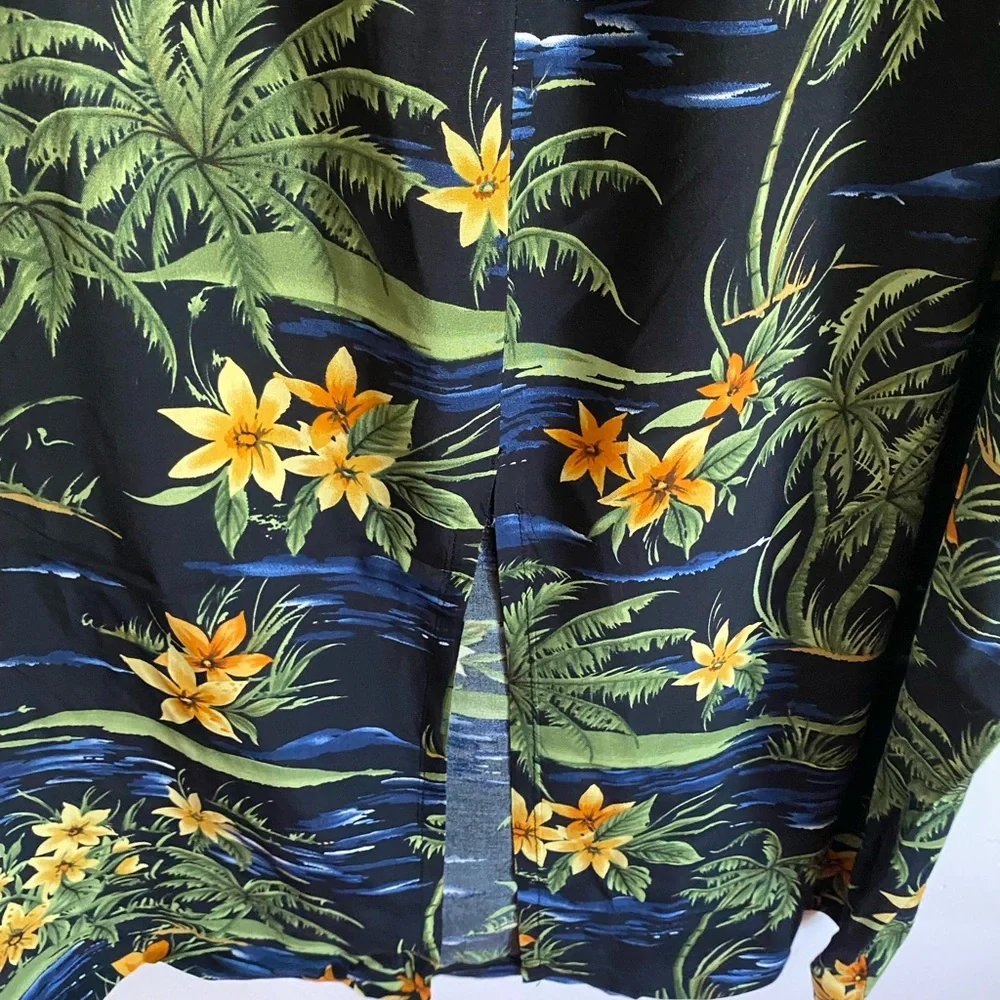 Clio Tropical Floral Shirt & Skirt Set Hawaiin‎ Tiki
